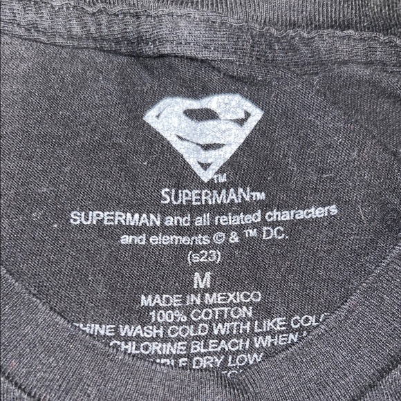 DC Comics Black Superman Emblem Tee - Picture 2 of 2